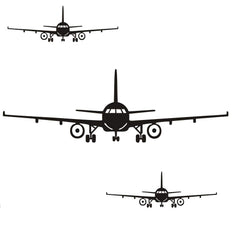 Lnrkai large airplane wall sticker on wall for bold living room decor.