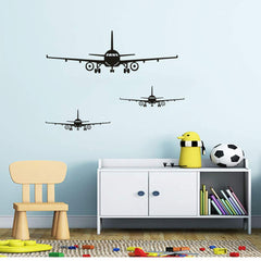 Lnrkai airplane wall sticker on wall demonstrates easy, flexible decor placement.
