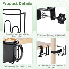 Lnrueg sturdy iron construction resists rust for long lasting desk organization