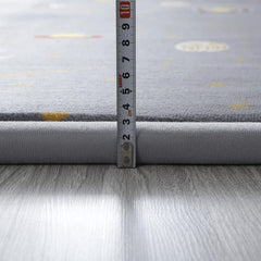 Loartee Coral Velvet Area Rug memory foam layer cushions minor tumbles during crawling.