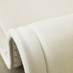 Loartee coral velvet nursery rug beige tone suited for toddlers' cozy space.
