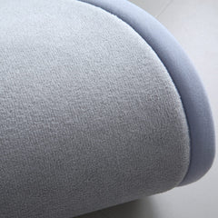 Loartee gray round rug demonstrates anti-slip base for safer play surfaces