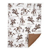 Locobird western baby blanket design cover showcases rustic charm for cozy nursery decor.