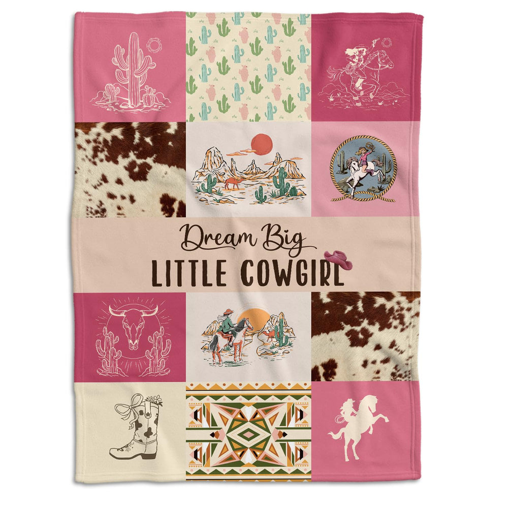 Locobird Western Blanket nursery pattern showcases rustic charm for cozy baby decor.