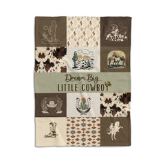 Locobird Western Blanket shows off soft fabric for gentle newborn snuggles and warmth.