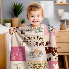 Locobird Western Blanket swaddling use demonstrates versatility for baby cuddling.