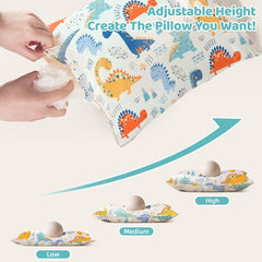 LOFE Organic Plilow highlights a handy zipper for customizable pillow height.