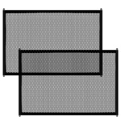 Lofekea dog gate 43-3x28-3 setup shows tool-free tension installation for stairs.
