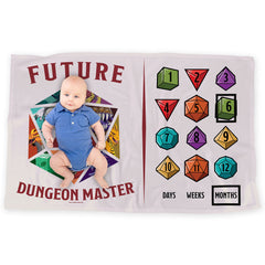 LOGOVISION DND milestone blanket Gelatinous Cube design enhances milestone photos