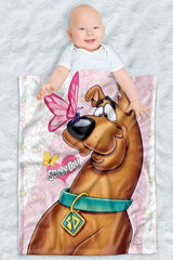 LOGOVISION Scooby Doo blanket 30x40 inches for full-body newborn snuggles
