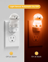 L LOHAS LED Puppy Night Light dusk-to-dawn sensor activates automatically