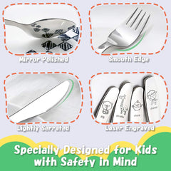 Lohodo kids silverware dishwasher-safe feature supports easy cleanup after meals.