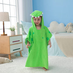 LOLANTA kids hooded towel 4-6 years, easy wear with side buttons.