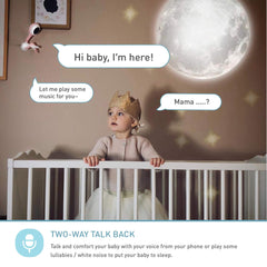 Lollipop monitor border detection notifies if movement occurs outside the crib area.