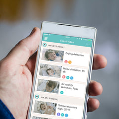 Lollipop Sensor gray app dashboard displays intuitive data and charts