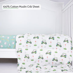 LollyBanks crib sheet shows soft, snug fit for standard 52x28 mattresses, easy nightly change.