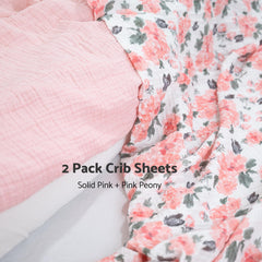 LollyBanks muslin crib sheet on mattress demonstrates quick-dry, machine-wash convenience
