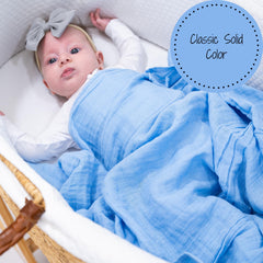 LollyBanks 47x47 swaddle size shown for secure newborn wrapping and long-term use.
