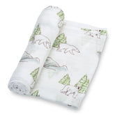 LollyBanks polar bear swaddle blanket in soft cotton for calm, cozy naps