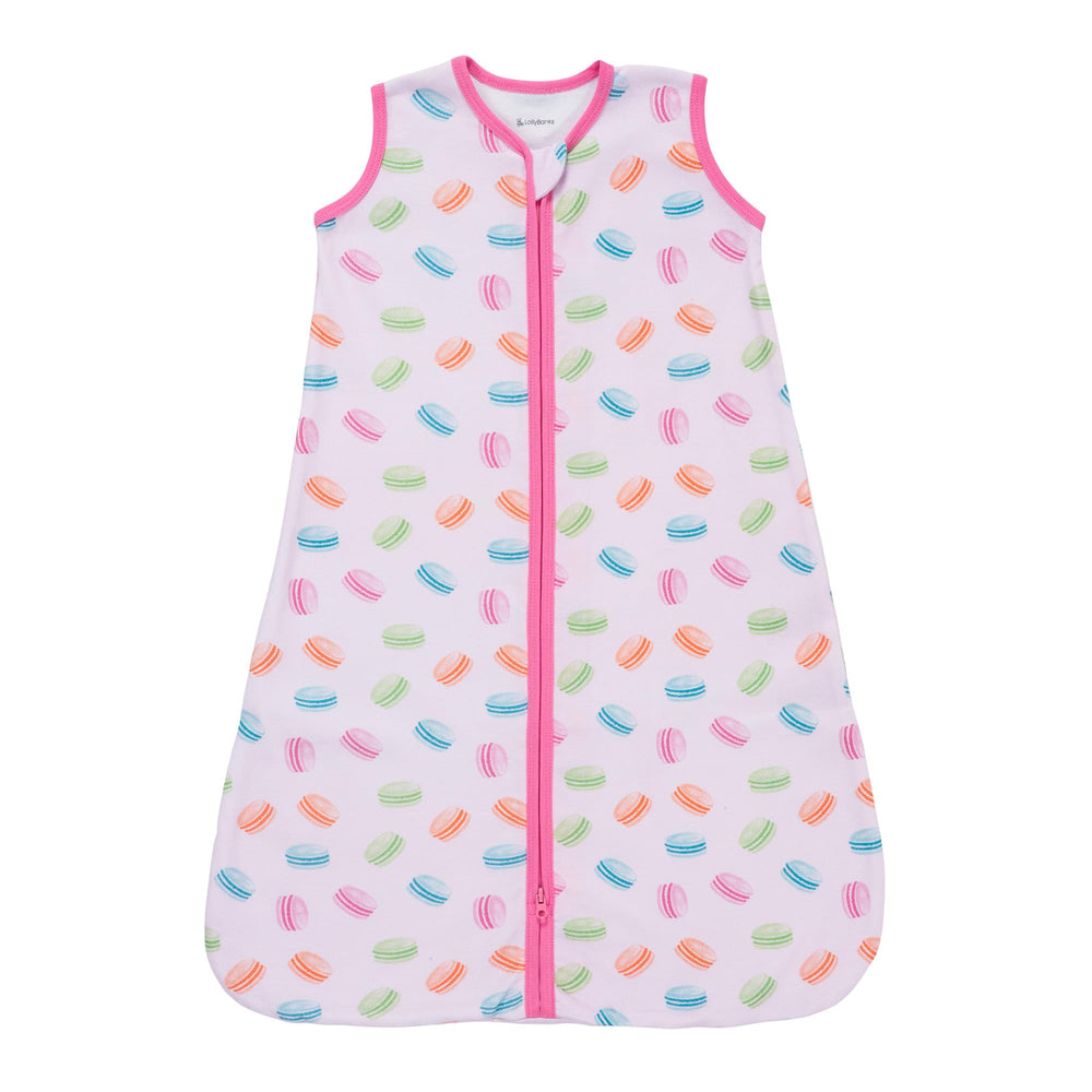 LollyBanks Sleep Sack macarons pattern is cozy and stylish for restful naps