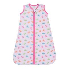 LollyBanks Sleep Sack macarons pattern is cozy and stylish for restful naps