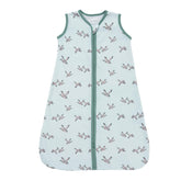 LollyBanks Sleep Sack Mallard Duck Pattern closeup shows cozy, breathable fabric for naps.