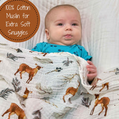 Three-pack set for burps, snuggles, and nursing on the go.