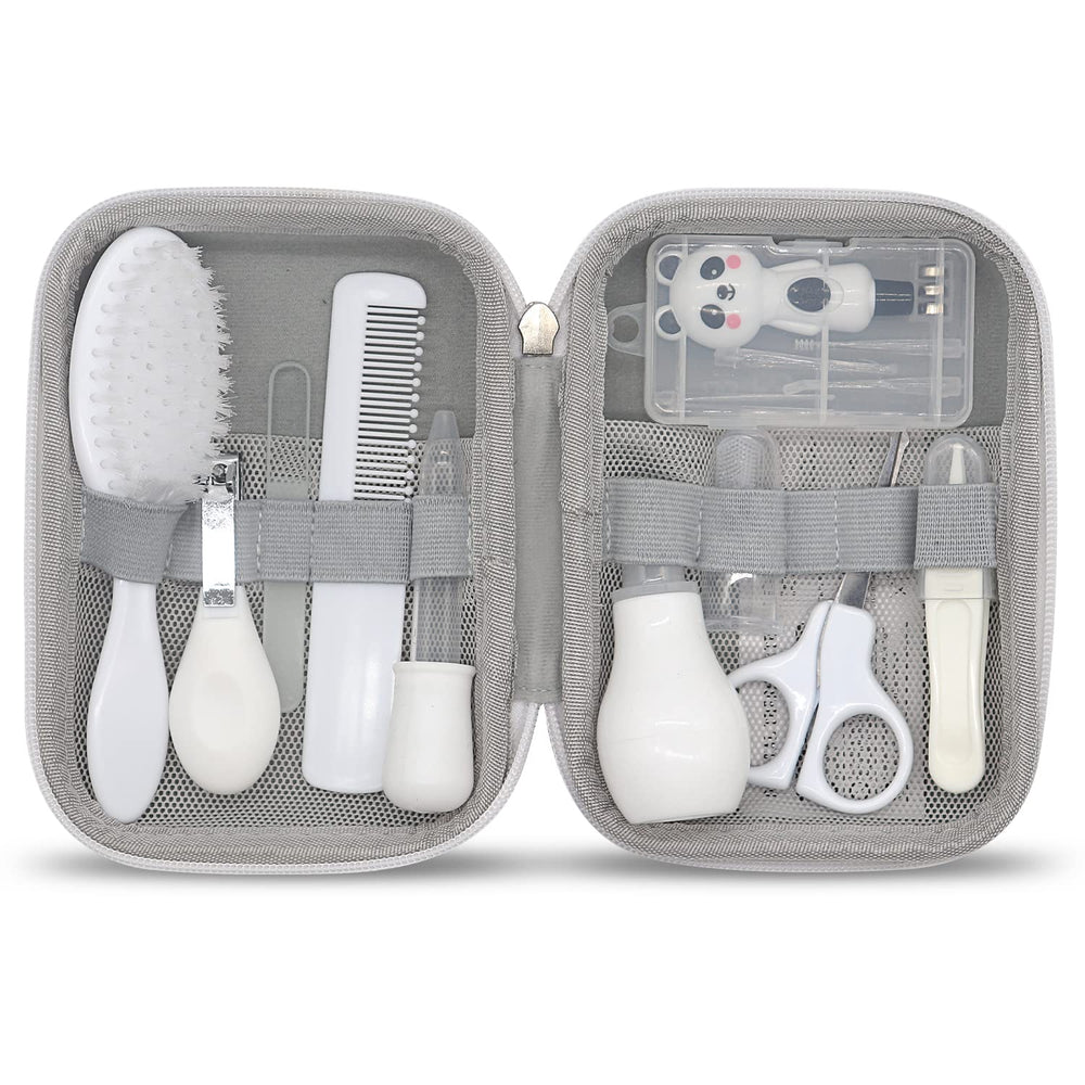 LolyyDens baby grooming kit contents: nail clippers for precise trim and gentle care.