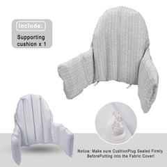Lomgwumy high chair cushion inflatable inner detail highlights built-in comfort core.