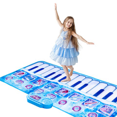 Lonfliness piano play mat showing eight instrument sounds for diverse music exploration