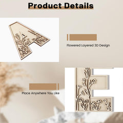 Longan Craft large 12-inch wooden letter X provides a sturdy focal point in home signs.