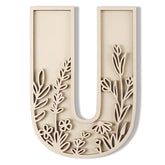 Longan Craft layered 12-inch wood letters for wall decor, ideal for nurseries and personalized signs.