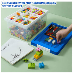 Loobuu clear durable bin shows contents at a glance for quick selection
