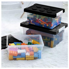 loobuu stackable bins highlight space-saving organization for playrooms.