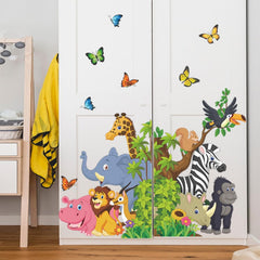 LOONELO Elephant sticker provides cheerful color and layered detail for a cozy bedroom