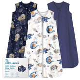 Looxii Baby Sleep Sack fabric closeup shows breathable 100% cotton for gentle skin comfort