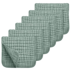 Looxii six-layer burp cloth showcasing high absorbency for drool and spit-up.