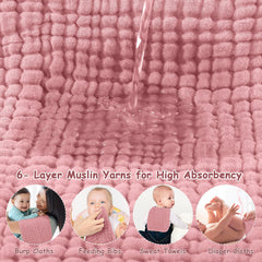 Looxii burp cloths pre-washed softening with every wash enhances baby-friendly comfort.
