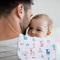 Looxii muslin burp cloths pre-washed for lasting softness and less shrinkage