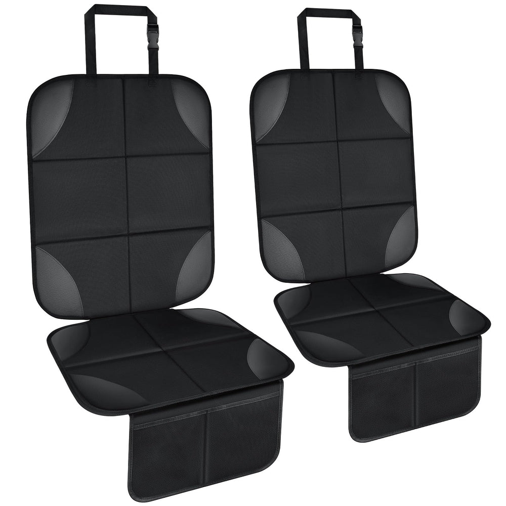 Lopjibar baby car seat protector adjustable-straps secures seat for safe trips