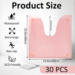 LOPYXBR U-shaped toilet pee guard provides full around-toilet coverage.