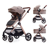 LORTSYBAB beige 2in1 stroller front view for easy city strolls