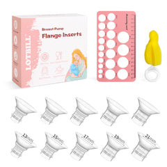 LOTBILL 13mm flange insert for a comfortable fit and smoother milk expression.