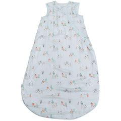Loulou Lollipop sleepsack featuring ice hockey design, 0-6m, breathable muslin fabric