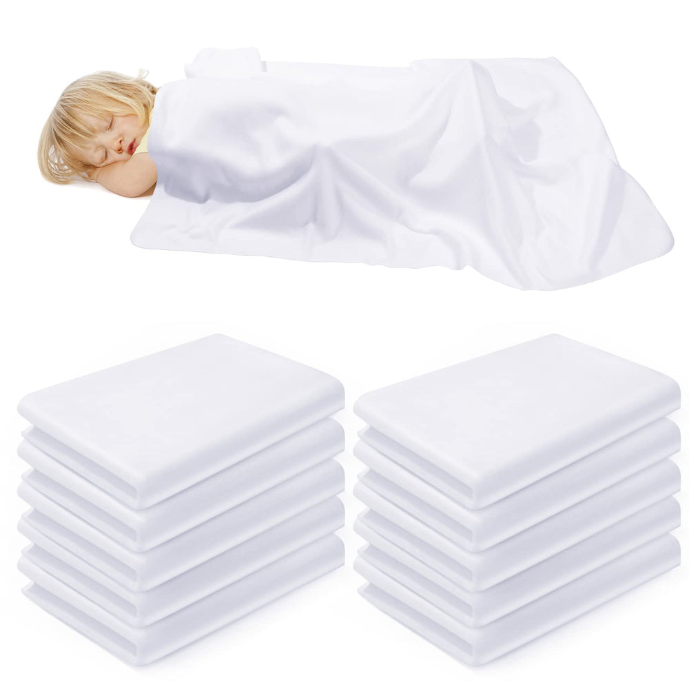 Lounsweer fleece daycare cot blanket pack-10 soft and warm for nursery naps.