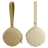 Lovbaby pacifier case sand front view with roomy storage for pacifiers.