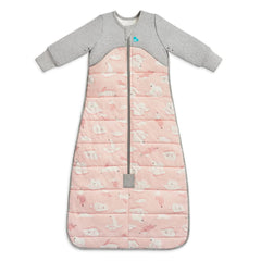 Love to Dream Extra Warm Sleep Bag pink front view promotes cozy sleep routine