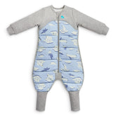 Love to Dream Extra Warm Toddler Sleep Suit blue front view for cozy sleep
