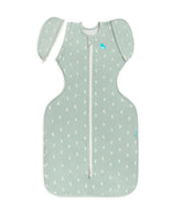 Love to Dream Swaddle Up Transition Bag arms-up design in Twinkle Powder Blue for soothing sleep.
