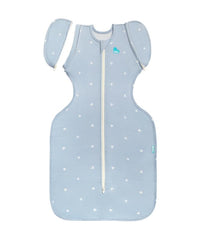 Love To Dream Swaddle Up Transition Bag arms-up position supports safe hip space and calm nights.